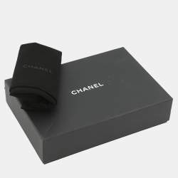 مملوكة مسبقًا Chanel Matelassé Black Caviar Leather Wallet on Chain