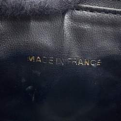 مملوكة مسبقًا حقيبة فانيتي رأسية شانيل جلد كافيار أسود