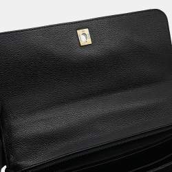 Pre Owned حقيبة شانيل ماتالاسي بمقبض علوي جلد كافيار أسود