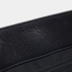 Pre Owned Chanel Cc Logo Plastic Chain Tote Bag Black/Brown Caviar Leather