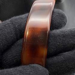 Pre Owned Chanel Cc Logo Plastic Chain Tote Bag Black/Brown Caviar Leather