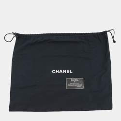 Pre Owned Chanel Cc Logo Plastic Chain Tote Bag Black/Brown Caviar Leather