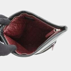 مملوكة مسبقًا Chanel Matelasse Clutch Bag Black Lambskin