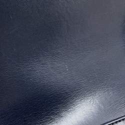 Pre Owned حقيبة شانيل بوي شانيل كتف بسلسلة جلد خروف كحلي حجم 20