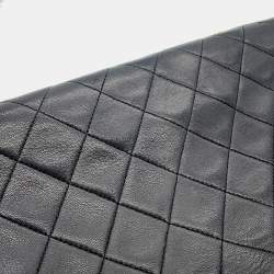 Pre Owned Chanel Matelasse Full Flap Chain shoulder Bag Black Lambskin