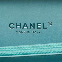 Pre Owned حقيبة كلتش شانيلا بوي سوبرماركت بوي بريك ليجو زجاجي خفيف أزرق بليكسيغراف