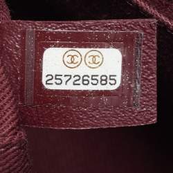 Pre Owned Chanel Coco Medium Black Quilted Caviar Leather Top Handle Bag