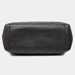 Pre Owned Chanel Black Caviar Grand Shopping Tote