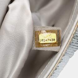 Pre Owned حقيبة كتف شانيل قلاب فردي صغيرة فضية بايليتس سيكوين