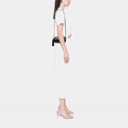 Pre Owned Chanel Black Quilted Lambskin Tassel Barrel Crossbody