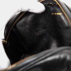 Pre Owned Chanel Black Quilted Lambskin Tassel Barrel Crossbody