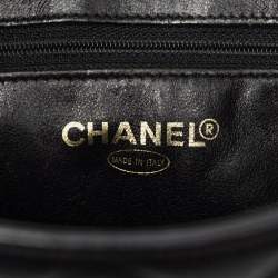 مملوكة مسبقًا حقيبة شانيل توت ميداليون كافيار أسود
