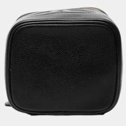 Pre Owned حقيبة شانيل سي سي كافيار سوداء فانيتي