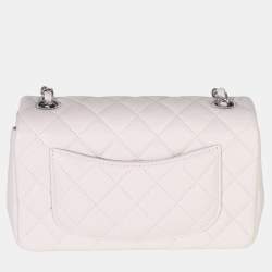 Pre Owned Chanel Rectangle Mini Flap Clair Quilted Lambskin Bag