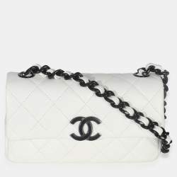 مملوكة مسبقًا Chanel My Everything Mini White Quilted Caviar Leather Flap Bag