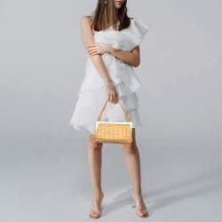 Pre Owned Chanel Tan Chocolate Bar Leather Frame Bag