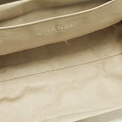 Pre Owned Chanel Tan Chocolate Bar Leather Frame Bag