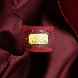 مملوكة مسبقًا Chanel Red Maxi Quilted Lambskin 3 Accordion Flap