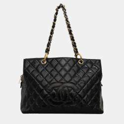 Pre Owned Chanel CC Patent Timeless Shopping Tote