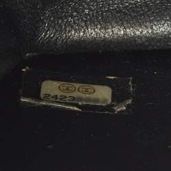 Pre Owned Chanel Beauty Lock Small Black Quilted Leather Flap Bag