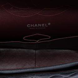 مملوكة  مسبقًا Chanel Black Jumbo Classic Caviar Double Flap