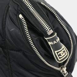 Pre Owned حقيبة رياضية شانيل خط الرياضة نايلون أسود