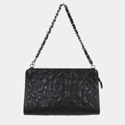Pre Owned Chanel Black Lambskin Lucky Symbol Handbag