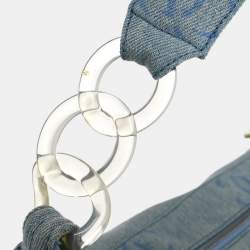 Pre Owned Chanel Blue Denim Handbag