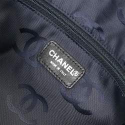 Pre Owned Chanel Blue Denim Handbag