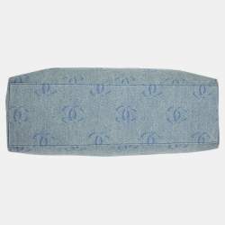 Pre Owned Chanel Blue Denim Handbag