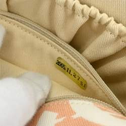 Pre Owned حقيبة كتف رفرف مفردة شانيل خريطة باريس قماش وردي