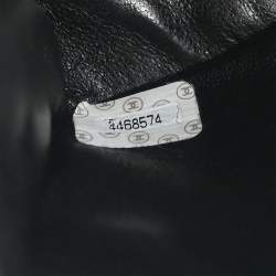 Pre Owned Chanel Double Sided Flap Black Lambskin Leather Shoulder Bag