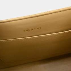 Pre Owned Chanel Beige Calfskin Leather Shoulder Bag