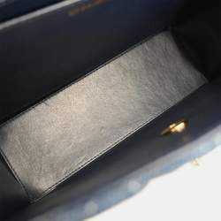 Pre Owned حقيبة يد علوية شانيل بنيم أزرق