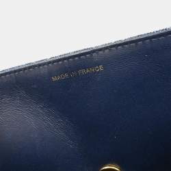 Pre Owned حقيبة يد علوية شانيل بنيم أزرق