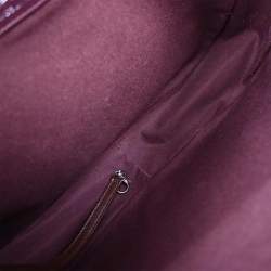 Pre Owned حقيبة شانيل كانفاس كاكي جرافيتي على الأرصفة كتف