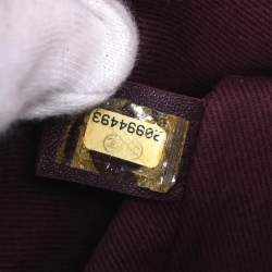 Pre Owned حقيبة شانيل كانفاس كاكي جرافيتي على الأرصفة كتف