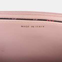 مملوكة مسبقًا محفظة شانيل CC وردية مبطنة كافيار على سلسلة