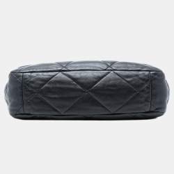 Pre Owned Chanel Black Maxi Lambskin 19 Flap