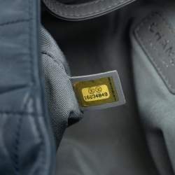 Pre Owned حقيبة شانيل هوبو كوكو مطوية جلد عجل مبطن أزرق