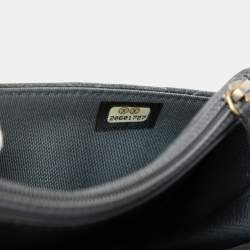 Pre Owned Chanel Black Quilted Calfskin Boy Wallet on Chain