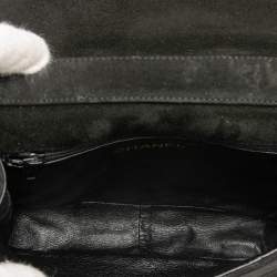 Pre Owned Chanel Black CC Suede Tassel Crossbody