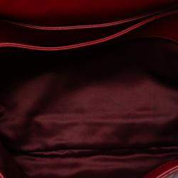 مملوكة مسبقًا Chanel Red Maxi Lambskin 3 Accordion Flap