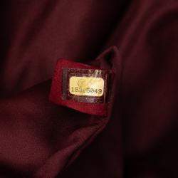 مملوكة مسبقًا Chanel Red Maxi Lambskin 3 Accordion Flap