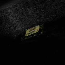 Pre Owned حقيبة شانيل كلاسيك ناعمة (جلد حمل) سوداء كبيرة مع فلاب مزدوجة بالتشكيل الهندسي