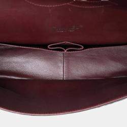 Pre Owned Chanel Black Maxi Classic Lambskin Double Flap