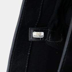 Pre Owned Chanel Black Chevron Lambskin Stud Wars Flap