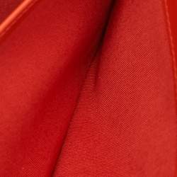 مملوكة مسبقًا محفظة شانيلا سي سي جلد لامع مبطن برتقالي