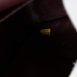 مملوكة مسبقًا حقيبة شانيلي كلاسيكية كبيرة جلد كافيار سوداء بغطاء مزدوج