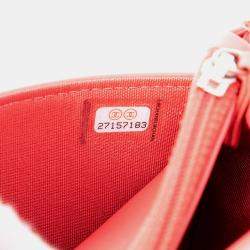 مملوكة مسبقًا Chanel Pink CC Quilted Lambskin Multicolor Border Full Flap Wallet on Chain